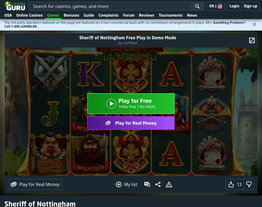 Sheriff of Nottingham game preview